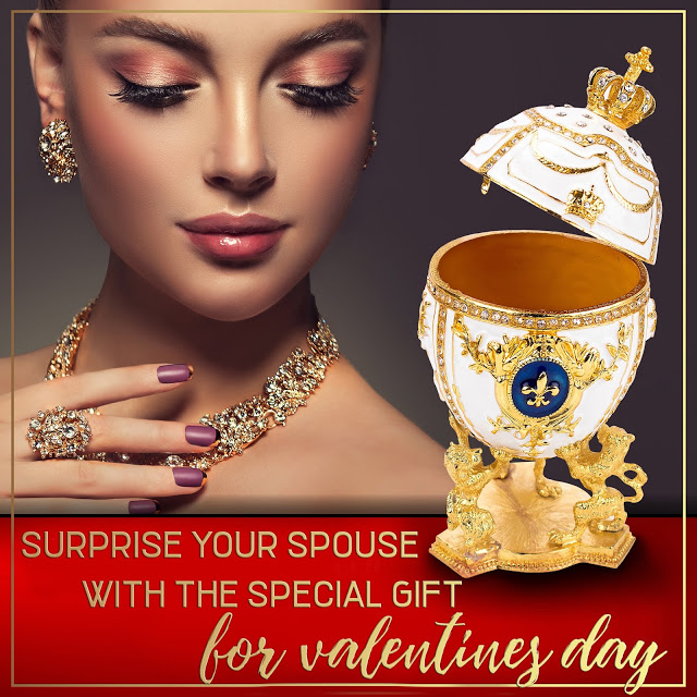 surprise your spouse with the special gift for valentines day - Faberge set replica