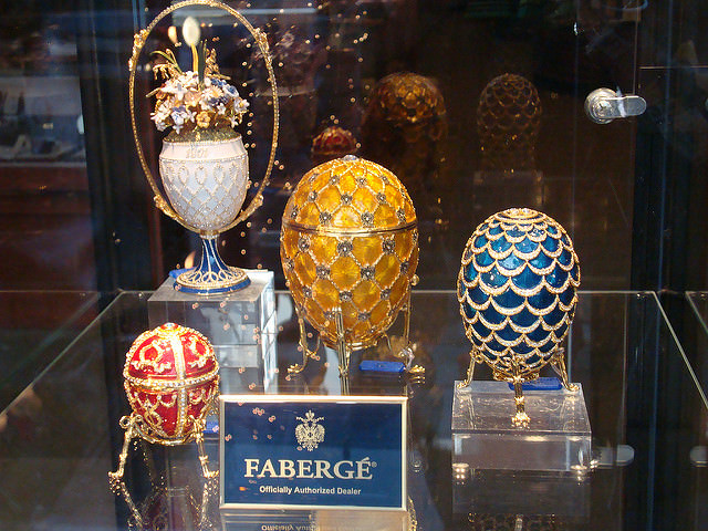 Collection of Russian Faberge eggs